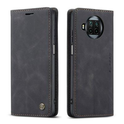 For Xiaomi Mi 10 Lite 5G Solid Color Flip Leather Case with Stand & Card Slot Function