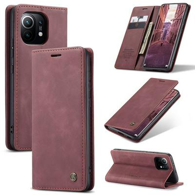 For Xiaomi Mi 11 Frosted Scratch Resistant Flip Leather Case with Card Slot & Stand Function