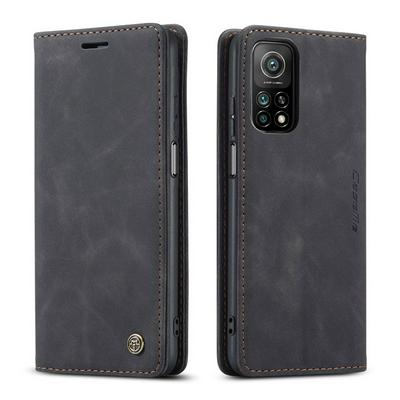 For Xiaomi Mi 10T/10T Pro 5G Solid Color Flip Leather Case with Stand & Card Slot Function