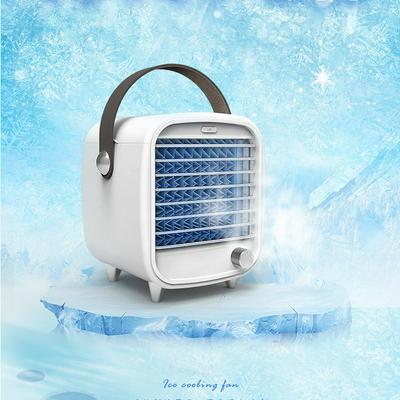 2021 New Mini USB Portable Air Cooler Fan Air Conditioner Light Desktop Air Cooling Fan Humidifier Purifier For Office Bedroom
