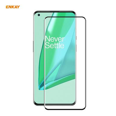 1PCS 0.26mm 9H 3D Hot Bend Curved Surface Full Screen Covered Tempered Glass Protective Film for OnePlus 9 Pro