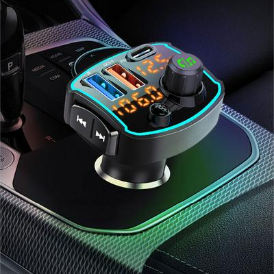 BC69 Car Mp3 Player Bluetooth 5.0 Receiver FM Transmitter USB-C car Charger QC3.0 PD18W Quick Charge U Disk Music Player