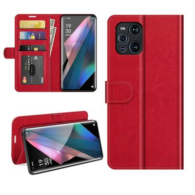 For OPPO Find X3 Pro/OPPO Find X3 R64 Pattern Single Folded Edge Folio Flip Scratch Resistant PU Leather Wallet Phone Case