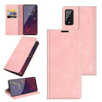 For Wiko Power U20 Skin Feel Magnetic Attraction Flip Leather Wallet Case with Card Slot and Stand