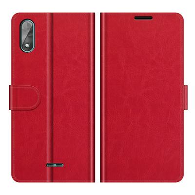 For Wiko Y51/Wiko Sunny 5 lite R64 Pattern Single Folded Edge Folio Flip Scratch Resistant PU Leather Wallet Phone Case