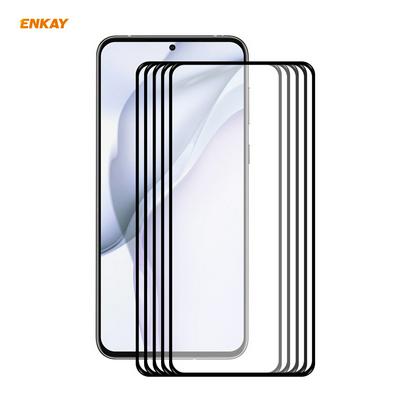 5PCS 0.26mm 9H 2.5D Full Glue Full Cover Tempered Glass Protective Film for Huawei P50