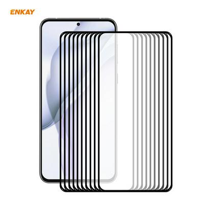 10PCS 0.26mm 9H 2.5D Full Glue Full Cover Tempered Glass Protective Film for Huawei P50