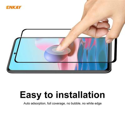 5PCS 0.26mm 9H 2.5D Full Glue Full Cover Tempered Glass Protective Film for Xiaomi Redmi Note 10/Note 10S