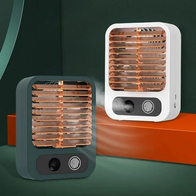 2 in 1 Air Humidifier Fan Handheld Small Desktop Summer Electric Fan USB Rechargeable Outdoor Travel Portable Cooler Radiator
