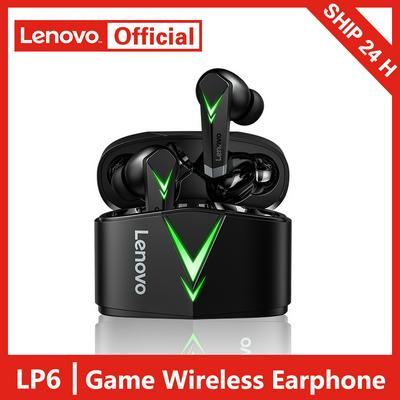 Lenovo LP6 Wireless Earphone TWS Gaming Earbuds Bluetooth 5.0 Game Low Latency Sports Headset with Mic 3D Stereo Bass In Ear