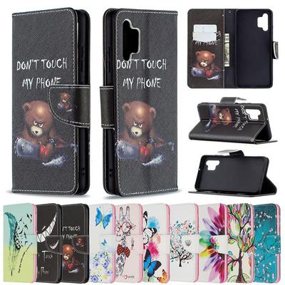 For Samsung Galaxy A32 4G Hot Style Painted Flip Leather Case with Stand and Card Slots Function