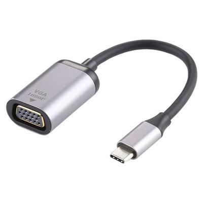 1080P VGA Female to Type-C / USB-C Male Connecting Adapter Cable 