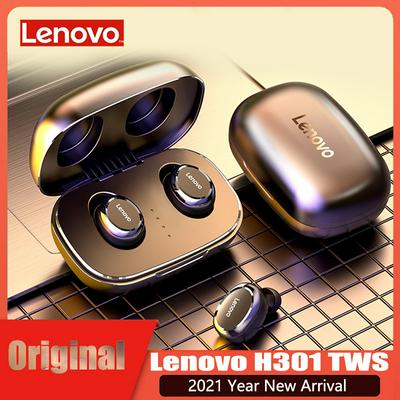 Lenovo H301 TWS Wireless Earphones Bluetooth Headphones Mini Touch Control Sport Earbuds with Mic for Android/IOS