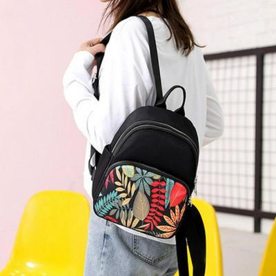 Ethnic Style Backpack Waterproof Nylon Trend Printing Casual Small Bag