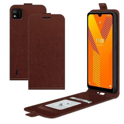 For Wiko Y62 R64 Pattern Single Folded Edge Vertical Flip Folio Scratch Resistant PU Leather Wallet Phone Case