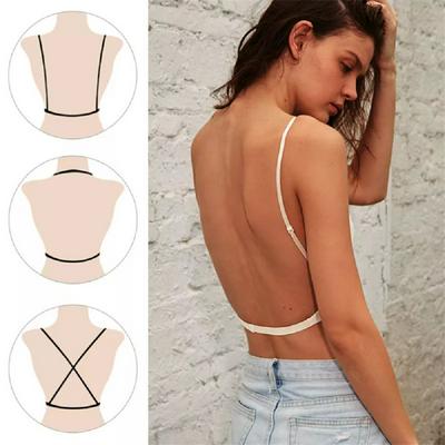 Big Backless Gather Push Up Underwear Women's Thin Vacation U-shaped Beauty Back Bra