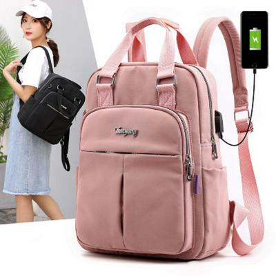 Casual Backpack Laptop Bag Large Capacity College Style Travel Bag with USB Charging Port