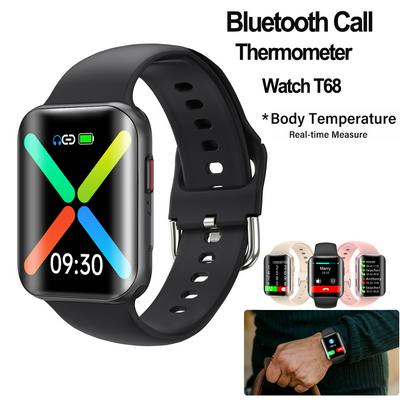 T68 Smart Watches Bluetooth Call SmartWatch Heart Rate Monitor Fitness Trackers Body Temperature Measure Watch