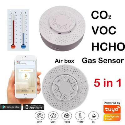 Tuya APP Control Smart WIFI Air Box Formaldehyde VOC Carbon Dioxide Temperature and Humidity Detector