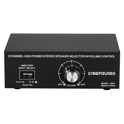 B051 2 Input 1 Output Power Amplifier Speaker Switcher Output With Volume Adjustment 2 Power Amplifier Audio Switchers Amplifier Switch Allocating Comparator