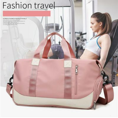 Fitness Bag Portable Dry and Wet Separation Sports Yoga Bag Oxford Cloth Travel Handbag
