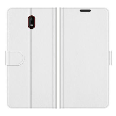 For Nokia C1 Plus R64 Pattern Single Folded Edge Folio Flip Scratch Resistant PU Leather Wallet Phone Case