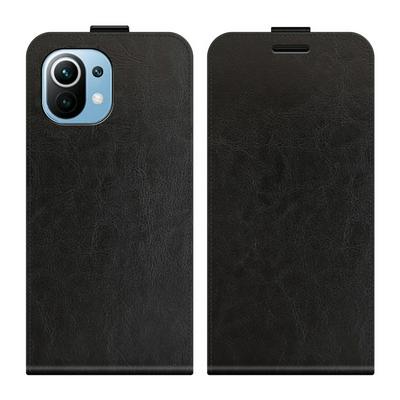 For Xiaomi Mi 11 Lite 4G/5G R64 Pattern Single Folded Edge Vertical Flip Folio Scratch Resistant PU Leather Wallet Phone Case