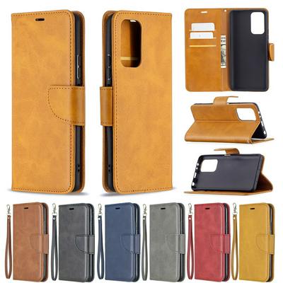 For Xiaomi Redmi Note 10 Pro Solid Color Sheep Pattern Scratch Resistant Wallet Leather Case with Card Slots&Stand Function