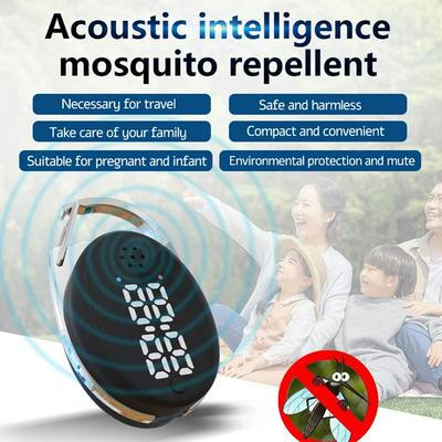 Intelligence Ultrasonic Mosquito Repellent Outdoor Camping Insect Dispeller Keychain for Pregnant Women Children