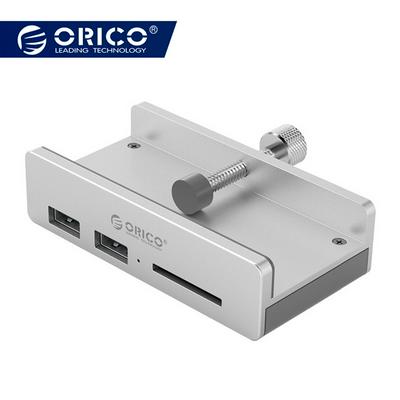 Orico MH2AC Clip-type USB3.0 3 Ports HUB with Card Reader Adapter Aluminum High Speed USB Splitter For SD PC Computer 