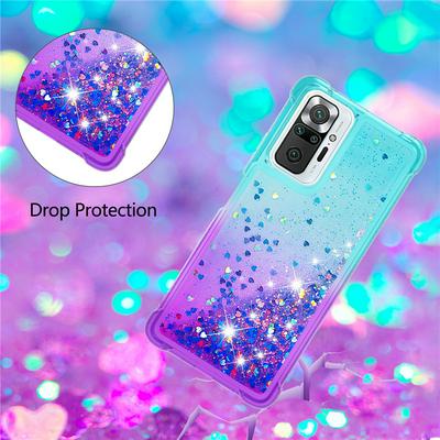 For Xiaomi Mi Note 10 Pro Gradient Quicksand Anti-fall Scratch Resistant Soft TPU Back Cover Phone Case