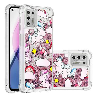 For Motorola Moto G Stylus(2021) Four Corners Drop Resistance Quicksand Soft TPU Back Cover Phone Case