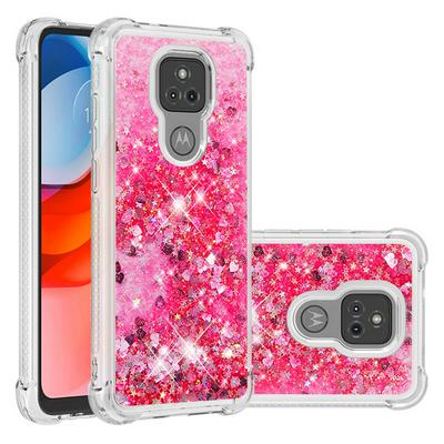 For Motorola Moto G Play(2021) Four Corners Drop Resistance Quicksand Soft TPU Back Cover Phone Case