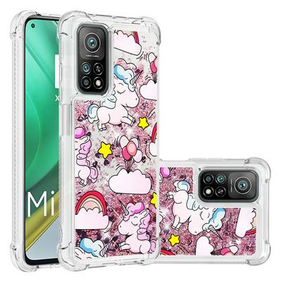 For Xiaomi Mi 10T / 10T Pro 5G Four Corners Drop Resistance Quicksand Soft TPU Back Cover Phone Case