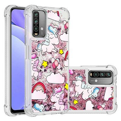 For Xiaomi Poco M3 Four Corners Drop Resistance Quicksand Soft TPU Back Cover Phone Case