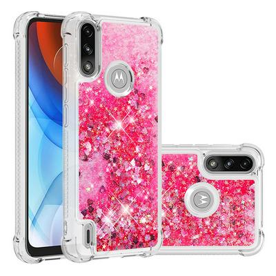 For Motorola Moto E7 Power Four Corners Drop Resistance Quicksand Soft TPU Back Cover Phone Case