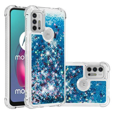 For Motorola Moto G30/G10 Four Corners Drop Resistance Quicksand Soft TPU Back Cover Phone Case