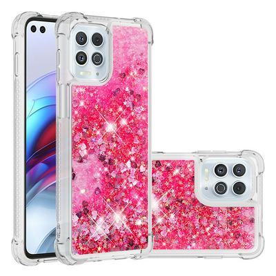 For Motorola Edge S Four Corners Drop Resistance Quicksand Soft TPU Back Cover Phone Case