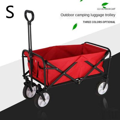 Portable Luggage Tool Cart Outdoor Camping Foldable Fishing Gear Trolley Small Trailer for Travel and Shopping