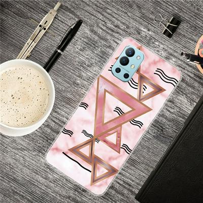 For OnePlus 9R Marble Texture B Series Scratch Resistant Soft TPU Back Phone Cover