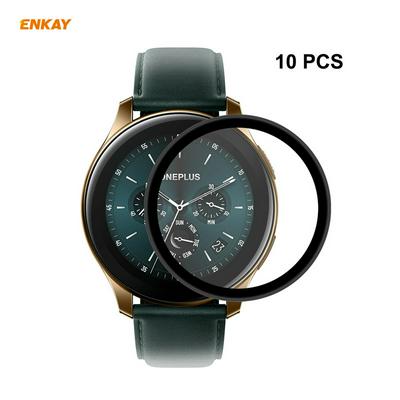 10PCS 3D Curved Soft PC Edge + PMMA Full Screen Cover HD Screen Protector for OnePlus Smart Watch