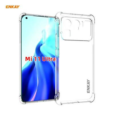 For Xiaomi Mi 11 Ultra ENK-PC113 Four Corners Thickened Anti-drop Transparent Soft TPU Phone Case with Non-slip Strip 