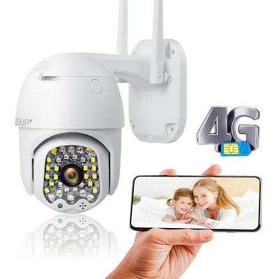 EDUP EP-9543 4G CCTV Camera 1080P AI Intelligent Infrared Recognition IP66 Waterproof Speaker TF Card Cloud Storage 4G Remote Monitor