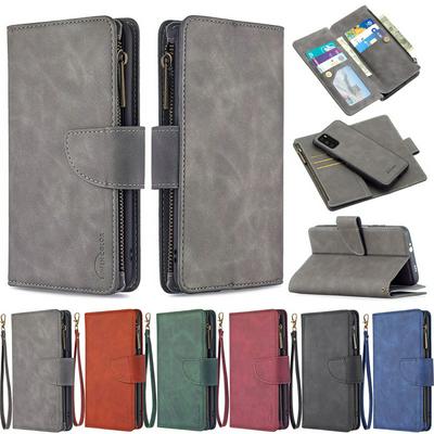 For Xiaomi Poco M3 BF02 Style Skin Feel Zipper Wallet Leather Phone Case with Stand &Lanyard Function