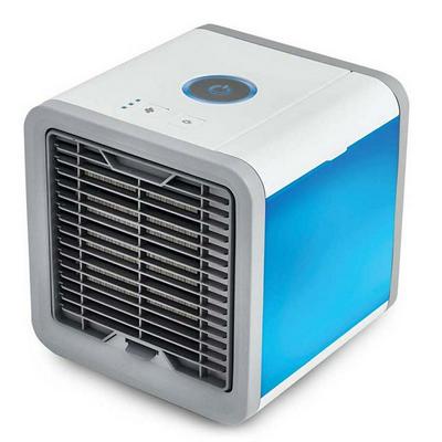 Arctic Air Mini Portable Desktop Personal Space Cooler & Humidifier with 3 Speeds and 7 Colors LED Night Light for Office Dorm Outdoor Camping - White