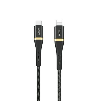 WiWU Hot seller Elite cable Nylon braided cable USB C to Light-ning cable for Iphone 12 tablet 2.4A fast charging