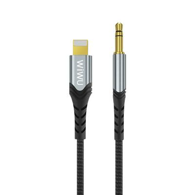 WiWU 3.5mm to IOS Audio Adapter Cable Audio Stereo Adapter cable 150cm Length for mobile Phone and Tablet