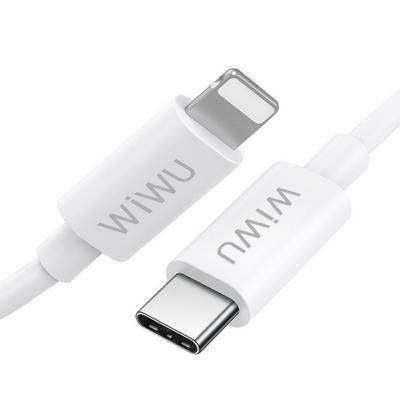 WiWU TPE USB Cable for IOS Devices 1.2M 3A fast Charging Cable for 20W USB C Quick Sync Power delivery Cable