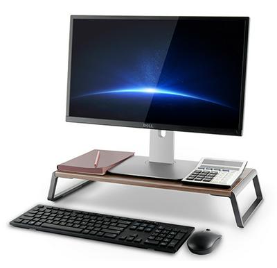 ID-20 Aluminum Alloy Desk Monitor/Notebook/Laptop Stand Space Bar anti-slip Desk Riser Loading 12kgs