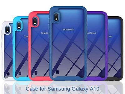For Samsung Galaxy A10 Starry Sky Anti-slip Shock-proof Drop-proof Acrylic+TPU+PC Back Cover Case